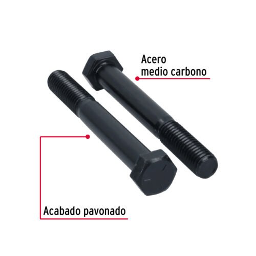 448051 44805 - Bolsa con 15 tornillos 1/2" x 4" acero grado 5, FIERO