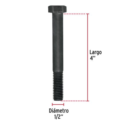448052 44805 - Bolsa con 15 tornillos 1/2" x 4" acero grado 5, FIERO