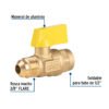 44818 44818 - Válvula de control de latón p/gas,3/8x1/2" Flare/sold. FOSET