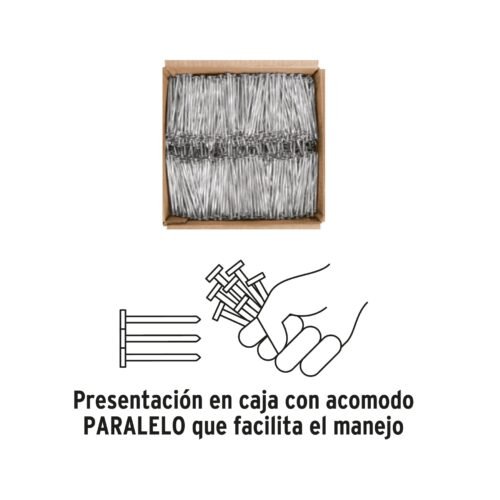 44832 - Kilo de clavos para concreto 2" galvanizado, caja de 25 kg