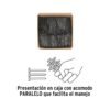 44850 - Kilo de clavos para concreto 4" negros, caja de 25 kg, FIERO