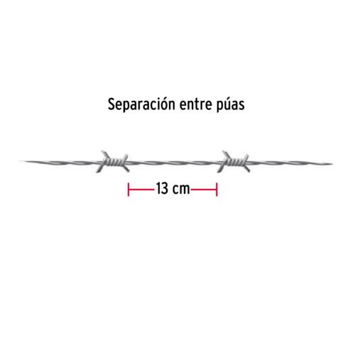 44886 - Rollo de alambre de p?as 350m calibre 12.5, FIERO