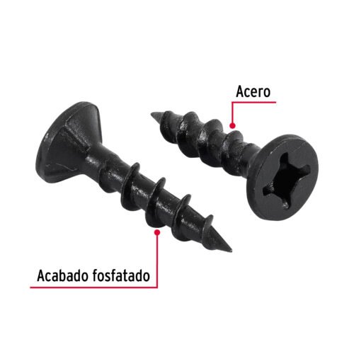 44890 - Bolsa con 200 pijas #8 x 3/4" combinadas (cuadro  Phillips)