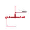 44907 - Tensor cadena con matraca, 1/4"- 5/16",FIERO