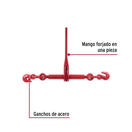 44908 - Tensor cadena con matraca, 5/16"- 3/8",FIERO