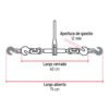 44908 - Tensor cadena con matraca, 5/16"- 3/8",FIERO