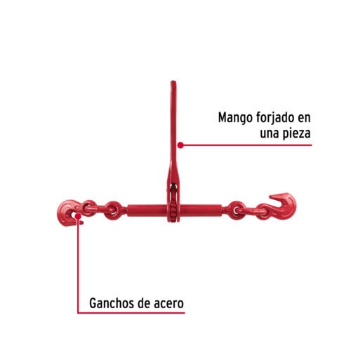 44909 - Tensor cadena con matraca, 3/8"- 1/2",FIERO