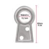 449122 44912 - Bolsa con 100 colas de pato #3, 4 cm altura, 11.2 mm ojillo