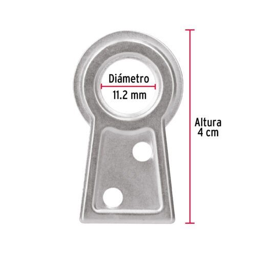 449122 44912 - Bolsa con 100 colas de pato #3, 4 cm altura, 11.2 mm ojillo