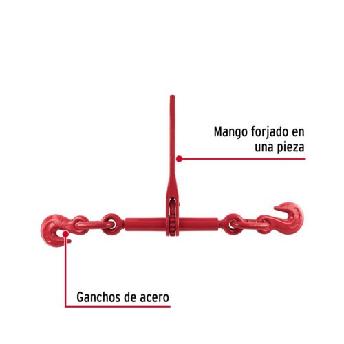 44913 - Tensor cadena con matraca, 1/2"- 5/8",FIERO