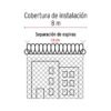 44921 - Rollo concertina máxima seguridad, 45cm diámetro x 8m, FIERO