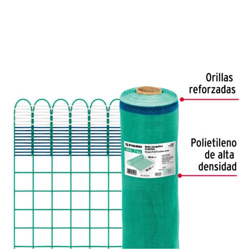 449501 44950 - Rollo de 30 m x 0.6 m de malla mosquitera plástica verde