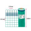 449502 44950 - Rollo de 30 m x 0.6 m de malla mosquitera plástica verde