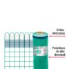 44952 - Rollo de 30 m x 0.9 m de malla mosquitera plástica verde