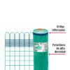 44954 - Rollo de 30 m x 1.2 m de malla mosquitera plástica verde