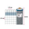 44957 - Rollo de 30 m x 0.6 m de malla mosquitera plástica gris