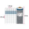 44958 - Rollo de 30 m x 0.75 m de malla mosquitera plástica gris