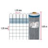 44960 - Rollo de 30 m x 1.05 m de malla mosquitera plástica gris