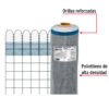 449611 44961 - Rollo de 30 m x 1.2 m de malla mosquitera plástica gris
