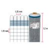449612 44961 - Rollo de 30 m x 1.2 m de malla mosquitera plástica gris