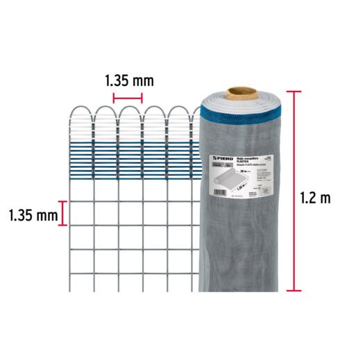 449612 44961 - Rollo de 30 m x 1.2 m de malla mosquitera plástica gris