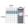 44963 - Rollo de 30 m x 1.7 m de malla mosquitera plástica gris