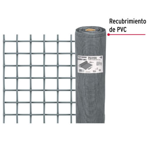 44965 - Rollo de 30 m x 0.9 m malla mosquitera fibra de vidrio gris