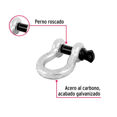44969 - Grillete de acero forjado 3/8", FIERO
