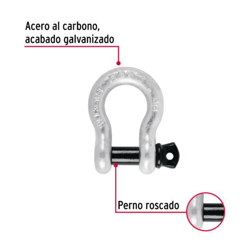 44972 - Grillete de acero forjado 5/8", FIERO