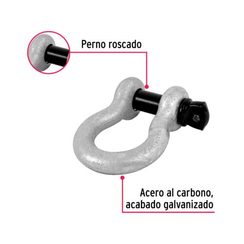 44973 - Grillete de acero forjado 3/4", FIERO