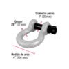 44974 - Grillete de acero forjado 7/8", FIERO