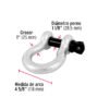 44975 - Grillete de acero forjado 1", FIERO