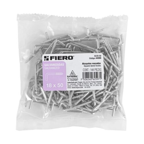 449863 44986 - Bolsa con 144 alcayatas roscadas de 18 X 50, FIERO
