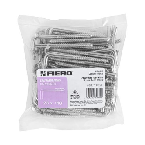 449923 44992 - Bolsa con 72 alcayatas roscadas de 23 X 110, FIERO