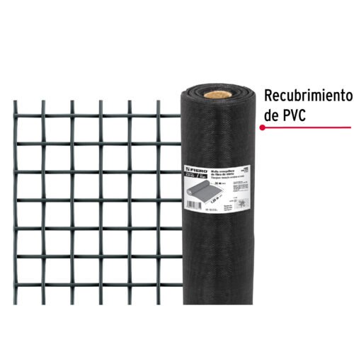 44996 - Rollo de 30 m x 1.2 m malla mosquitera fibra de vidrio negra