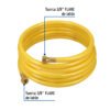 45013 - Manguera para gas, PVC amarilla, 3/8"flare, 4 m, FOSET