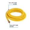 450141 45014 - Manguera para gas, PVC amarilla, 3/8" flare,5 m, FOSET