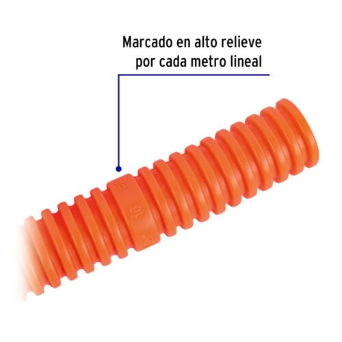 450182 45018 - Metro de poliducto 1/2" corrugado flex. s/guĂa, rollo 100 m