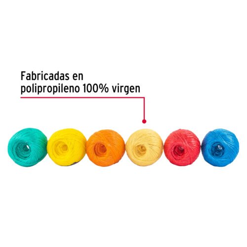 45033 - Rollo de rafia de 230 m colores surtidos calibre 2.2 g/m