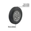45035 - Rueda de hule sólido 10" para diablo, doble balero, Pretul