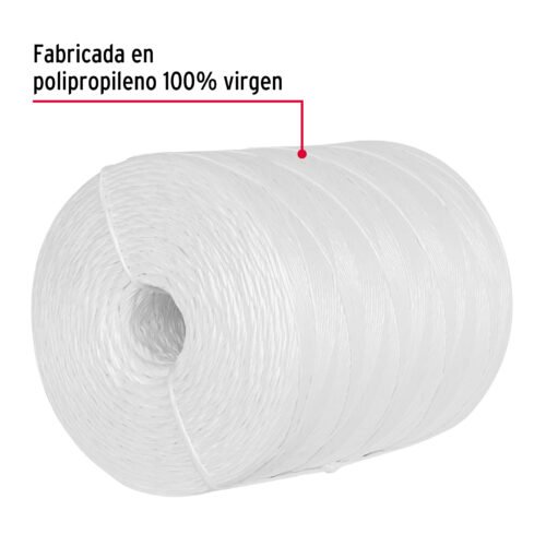 450371 45037 - Rollo de rafia de 2045 m color blanco calibre 2.2 g/m