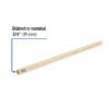 45043 - Tubo de 3/4" CPVC hidráulico RD 13.5, 3m, 0.5kg, FOSET