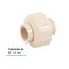 45055 - Tuerca unión lisa de CPVC 1/2", Foset