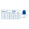 45059 - Regadera redonda metálica 3" sin brazo, Foset Aqua