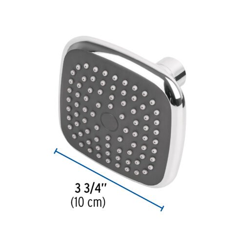 45066 - Regadera cuadrada de ABS 3-3/4" sin brazo, Foset Basic