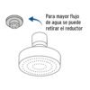 450671 45067 - Regadera redonda 4-1/4" brazo y chapetón de acero, Basic