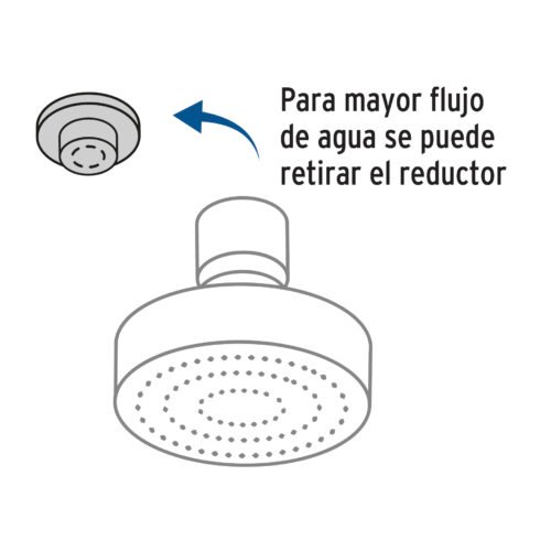 450671 45067 - Regadera redonda 4-1/4" brazo y chapetón de acero, Basic