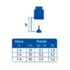 45068 - Regadera redonda de ABS 4-1/4" sin brazo, Foset Basic