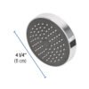 45068 - Regadera redonda de ABS 4-1/4" sin brazo, Foset Basic