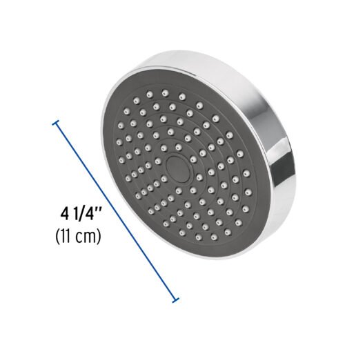 45068 - Regadera redonda de ABS 4-1/4" sin brazo, Foset Basic